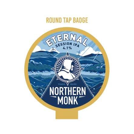 Northern Monk Eternal ROUND badge