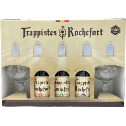 Rochefort Gift Pack 5x(3x33cl + 2 glass)