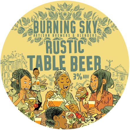 Burning Sky Rustic table