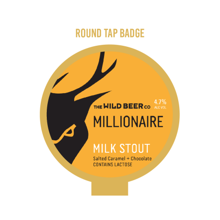 Wild Beer Co Millionaire Tap Badge