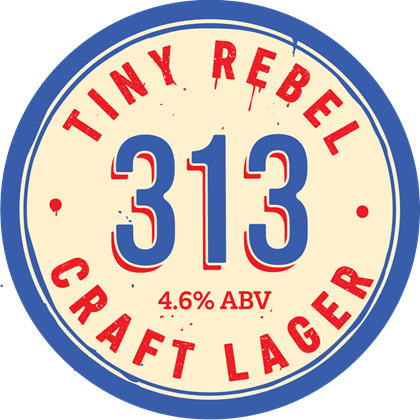 SHORT DATED Tiny Rebel 313 - Craft Lager (20/12/22)