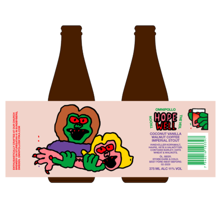 Omnipollo HOPEWELL IMPERIAL COCONUT VANILLA WALNUT COFFEE STOUT (x The Veil & TROON)