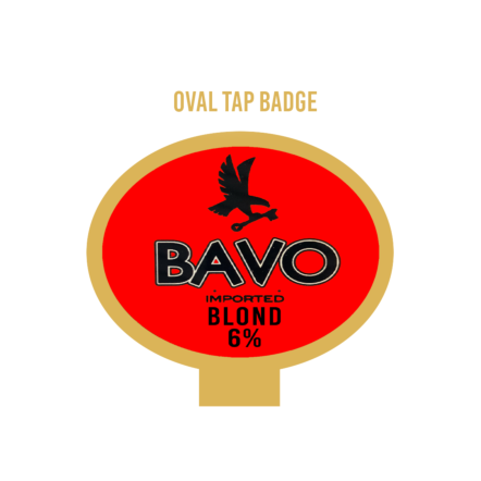 Bavo Blond OVAL badge