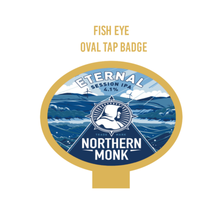 Northern Monk Eternal OVAL Fisheye badge