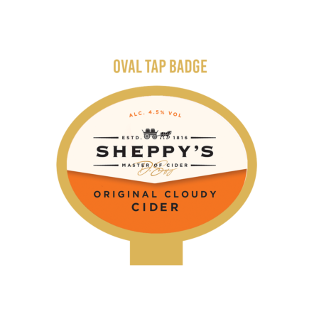Sheppy's Cider Original Cloudy OVAL badge