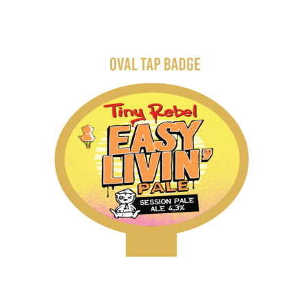 Tiny Rebel Easy Livin' OVAL badge