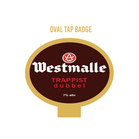 Westmalle Double OVAL badge